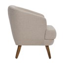 Ver imagem 3 de Poltrona Dekorien Tamara Linho Aveia Decoração Alto Acabamento