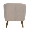 Ver imagem 4 de Poltrona Dekorien Tamara Linho Aveia Decoração Alto Acabamento