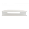 Rack Sala De Canto Branco Para Tv Ate 32 Polegadas Em Mdf - 1