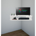 Ver imagem 3 de Rack Sala De Canto Branco Para Tv Ate 32 Polegadas Em Mdf