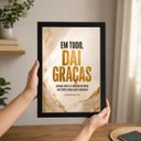Ver imagem 6 de Quadro Decorativo em Tudo Dai Graças 1 Tessalonicenses 5:18