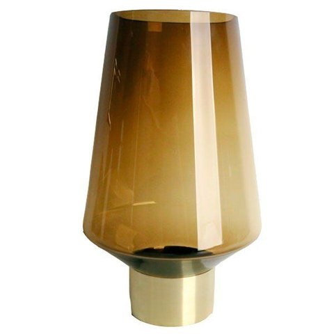 Vaso de Vidro Cilindro Âmbar Decor - Rio Master Médio