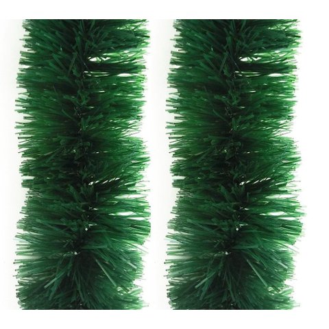 Festão de Natal Pet Largo Verde Fosco 12cm Jogo 10 Metros - Magizi