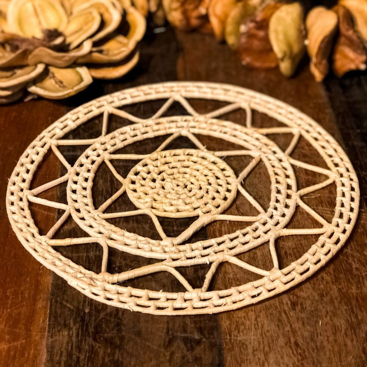 Sousplat Mandala Carnaúba Ce 30cm Fuchic Brasil - 6