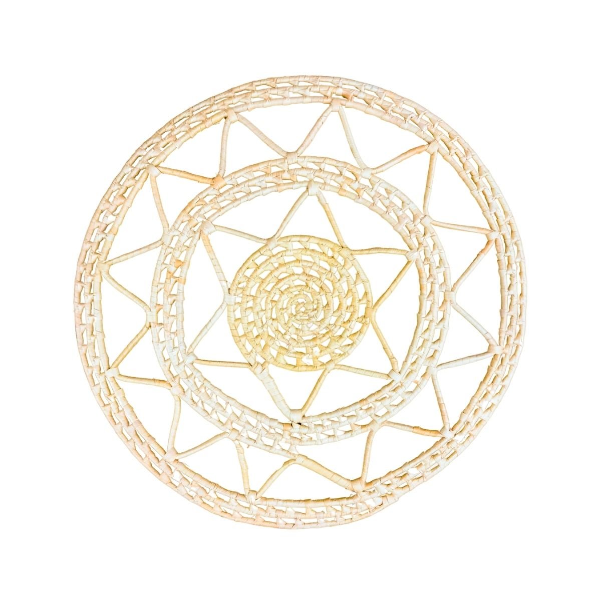 Sousplat Mandala Carnaúba Ce 30cm Fuchic Brasil