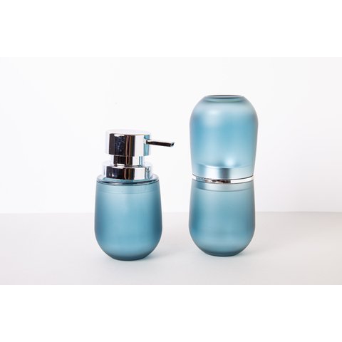 Conjunto para banheiro 2 peças Belly Azul Glacial