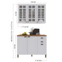 Ver imagem 4 de Armário Cozinha Modulada Compacta Americana 100% MDF 120cm Provence Multimóveis Crink-CPT012