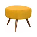 Ver imagem 4 de Kit Amamentação Poltrona, Puff e Almofada Suede Mostarda Dominic Decor Lille