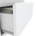 Ver imagem 4 de Kit 2 Mesas de Cabeceira Campeche 2 Gavetas Branco - Móveis Henn