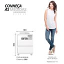 Ver imagem 2 de Mesa de Cabeceira Campeche com 2 Gavetas Branco - Móveis Henn
