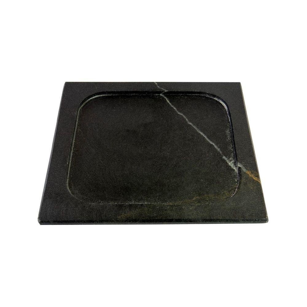 Kit 3 Prato com 04 Molheiras Pedra Sabão e Suporte G 25x25cm - 3