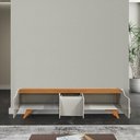Ver imagem 5 de Rack Grecia 4 Portas e 1 Gaveta Mavaular Off White/naturale