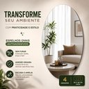 Ver imagem 6 de Espelho Adesivo Decorativo Kit 4 Ovais 30x40cm Parede Espelhado Yeet