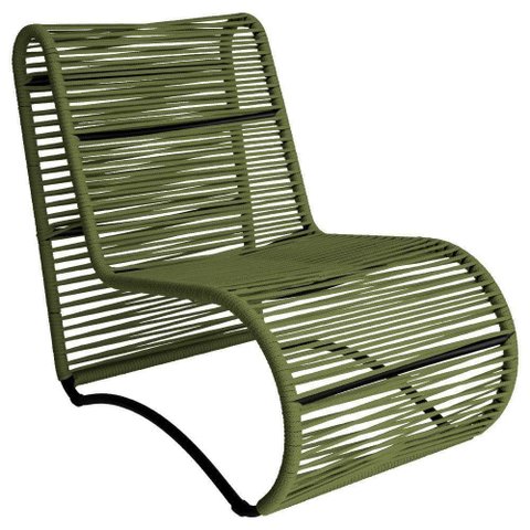 Poltrona Sossego Corda Náutica Alumínio Piscina Area Externa