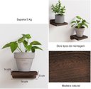 Ver imagem 7 de Prateleiras Flutuantes Pequenas , Conjunto de 4 Prateleiras de Parede de 14 X 14 Cm