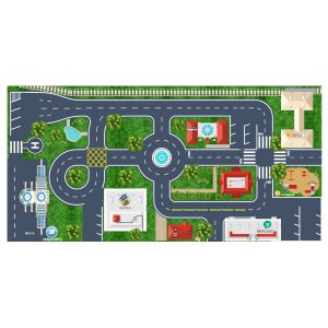 Pista Carrinho Ilustrativo Tapete Lúdico Play Mats Brinquedo