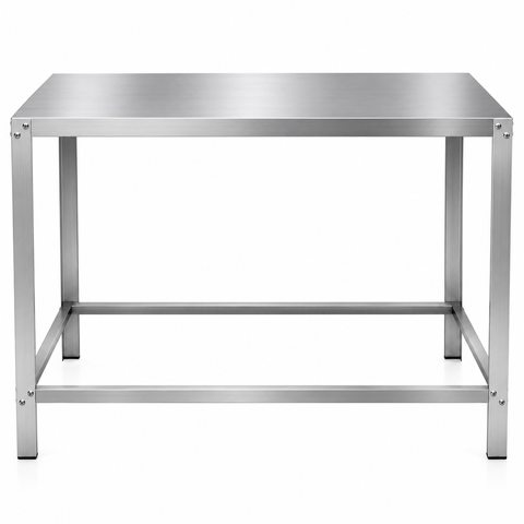 Mesa Inox Profissional 100x50 para Preparo de Alimentos