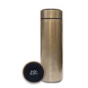 Ver imagem 1 de Garrafa Térmica Aço Inox com Termômetro Digital Led 500ml Dourado