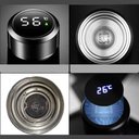 Ver imagem 4 de Garrafa Térmica Aço Inox com Termômetro Digital Led 500ml Dourado