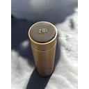 Ver imagem 2 de Garrafa Térmica Aço Inox com Termômetro Digital Led 500ml Dourado