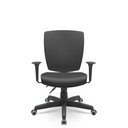 Ver imagem 1 de Cadeira Escritório Altrix Espaldar Alto Back Couro Eco Preto