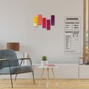 Ver imagem 2 de Paleta de Cores Quentes - Quadros ou Placas Modulares com 5 Peças