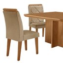 Ver imagem 7 de Mesa Olimpia 90 Mdf Canto Copo e com 4 Cadeiras Melissa Turim 07 Naturalle