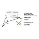 Ver imagem 3 de Kit 2 Suporte a Pendurar Xaxim Planta Flor Parede 30 Cm