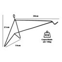 Ver imagem 2 de Kit 2 Suporte a Pendurar Xaxim Planta Flor Parede 30 Cm