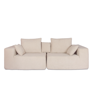 Sofá Modular Rute 3 Lugares - Conforto e Estilo para Seu Lar Bege