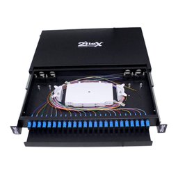 Distribuidor Interno Optico DIO 24 FO SC UPC 2FLEX - 1 Distribuidor Interno Optico DIO 24 FO SC UPC 2FLEX - 1