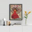 Ver imagem 2 de Quadro Decorativo Cigana Carmem poster 45x34cm:madeira Preta