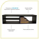 Ver imagem 5 de Rack Suspenso para Tv/dvd/vídeo Game, com Nicho 100% Mdf