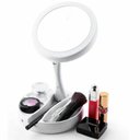 Ver imagem 2 de Espelho Led Duplo Lente Aumento Articulado Maquiagem Redondo