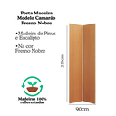 Ver imagem 4 de Kit Porta Camarão 0,90x2,10m Fresno Nobre + Kit Basic Camarão Polido