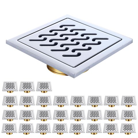 Ralo Inox 10x10 Banheiro Anti Odor Kit 27 Uni Cozinha Anti Retorno Higienico Lavanderia Varanda Quin
