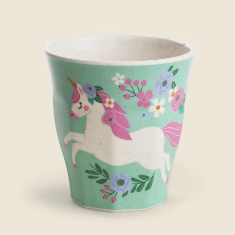 Copo Unicorn Bambu Azul 250ml - A\baby