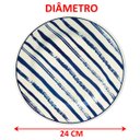 Ver imagem 5 de Pratos Raso Jantar Donna Margaridas Oxford Jogo 4pçs de 24cm