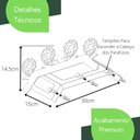 Ver imagem 5 de Suporte Enrolador De Mangueira De Jardim Flor Branco