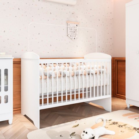 Berço 3 em 1 100% Mdf 76cm X 100cm Eloá