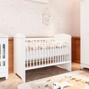 Ver imagem 6 de Berço Americano 3 em 1 Mini Cama Mini Sofá Eloá MDF Branco