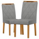 Ver imagem 1 de Cadeira para Mesa de Jantar Sarah Kit 2 Peças Ype/linho Cinza Claro - Nc