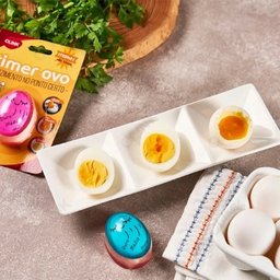 Temporizador de Ovo Cozido Timer Cozinha Prático Gourmet Cozimento Mole Médio Duro Ponto Certo - 2