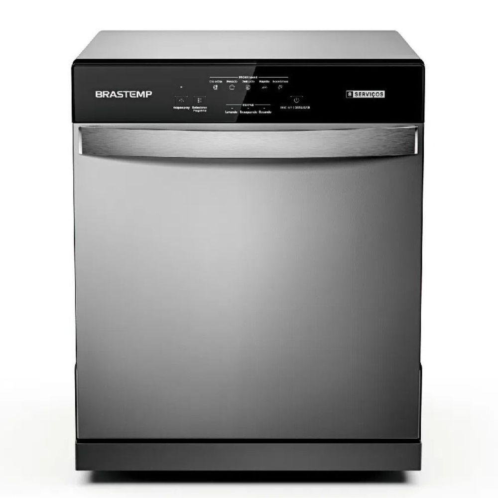 Lava Louças 8 Serviços Brastemp Prata 110v Blf08bsana