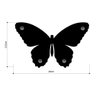 Porta Chaves Decorativo em MDF Borboleta 20x12,5cm - 2