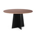Ver imagem 1 de Mesa de Jantar Redonda 90cm 4 Lugares Isabela MDF Noronha e Preto - Straub Web