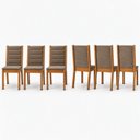 Ver imagem 2 de Kit 6 Cadeiras Estofadas para Mesa de Jantar Evelin