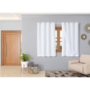 Ver imagem 3 de Cortina Classic 2,20m X 1,40m para Sala Quarto Janela Cozinha Decorativa Varão Simples Branco