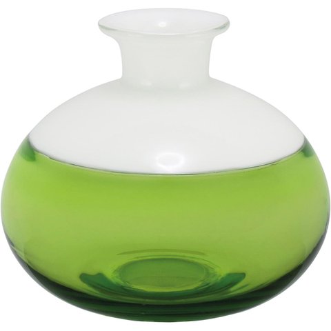 THYARA GARRAFA DECORATIVA 15x17x17cm VIDRO VERDE