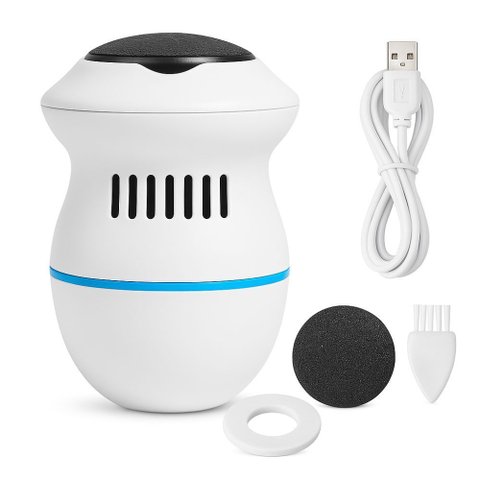 Lixador Elétrico Esfoliador Tira Calos com 2 Velocidades Usb